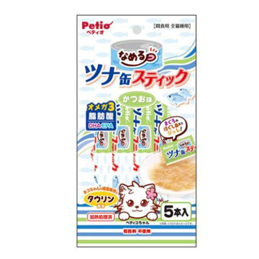 Petio 吞拿魚&鰹魚貓濕糧條(牛磺酸・DHA・EPA+)5支裝 (90602683) 圖 1