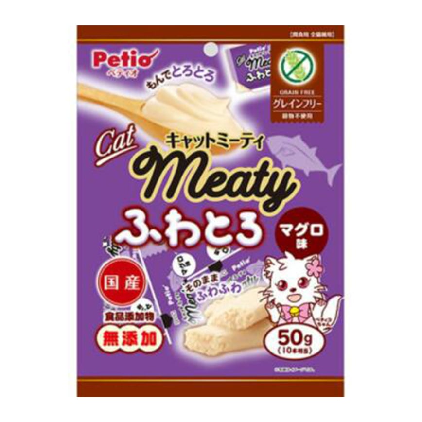 Petio Meaty 貓零食 日本產無穀物 鬆軟吞拿魚肉醬 50g (90602563)