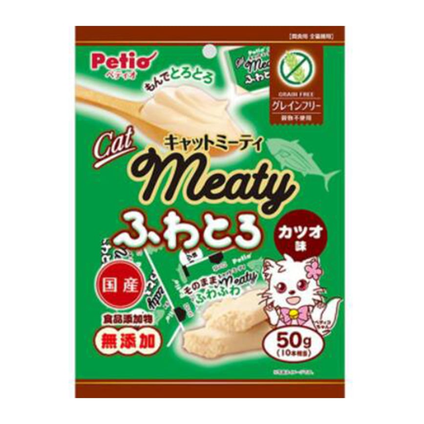 Petio Meaty 貓零食 日本產無穀物 鬆軟鰹魚肉醬 50g (90602564)