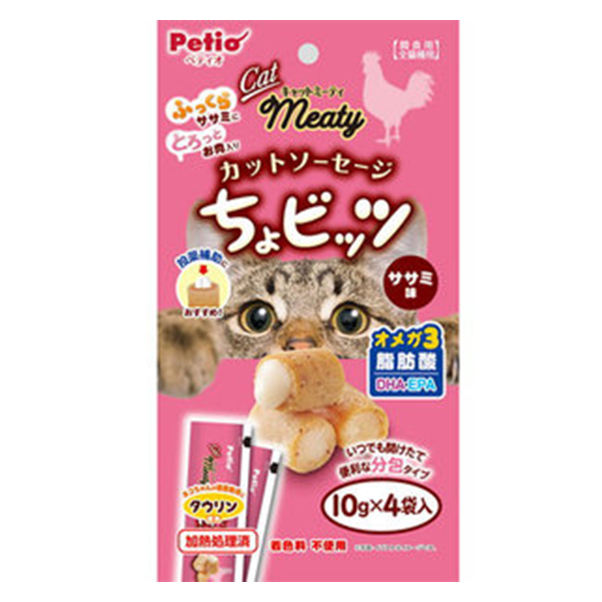 Petio 輔助餵藥貓小食 雞胸肉味流心肉粒