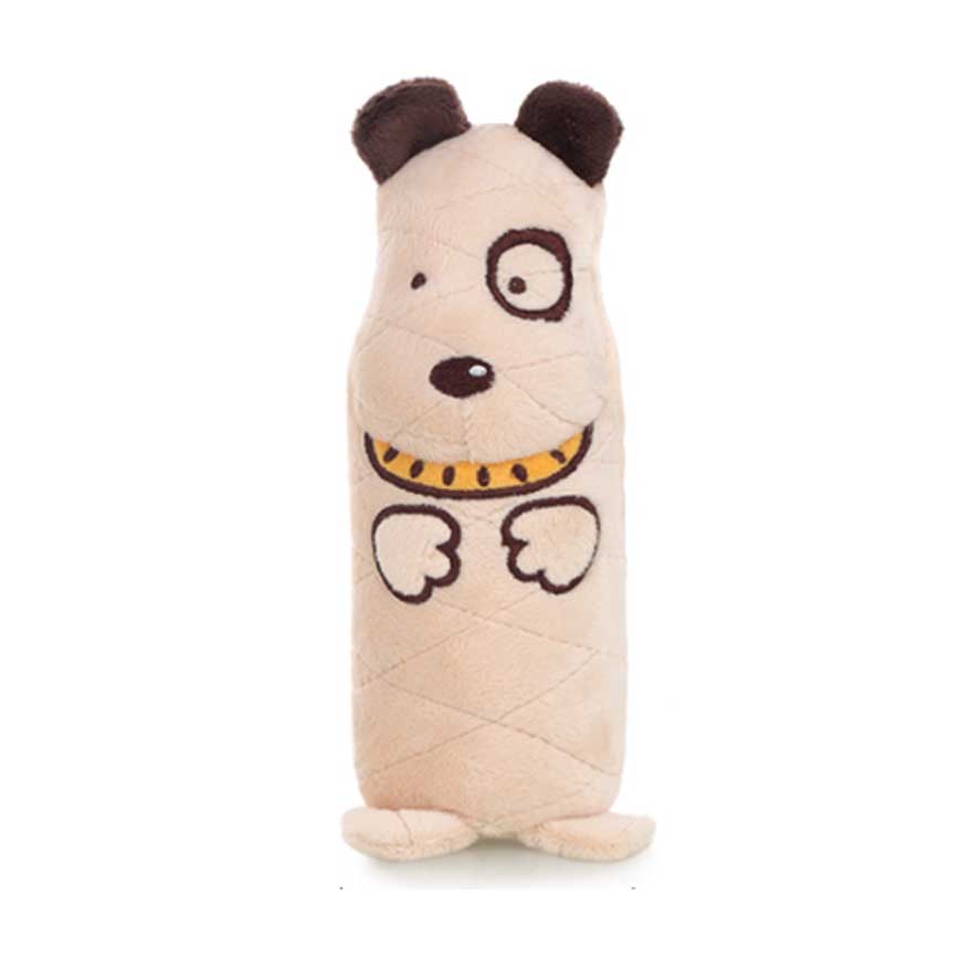 Charming Pet 嚴選狗狗訓練磨牙玩具 米色啡眼圈狗 一個 圖 1