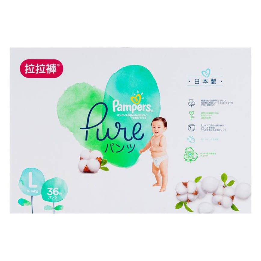 幫寶適日本進口Pure拉拉褲 大碼 36片 (5PG82299484)