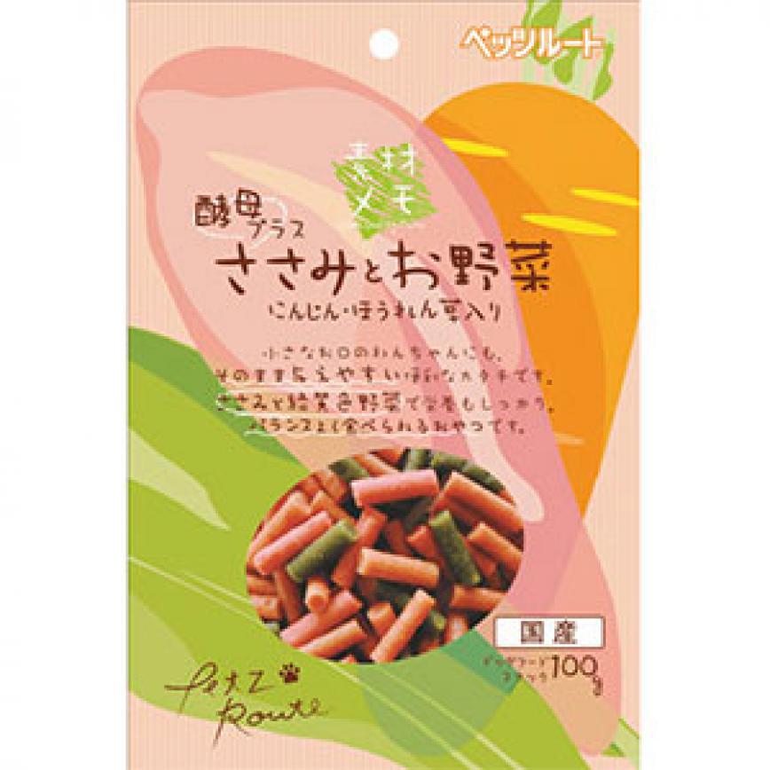 日本Petz Route 雞胸肉蔬菜小食 100g (犬用) 圖 1