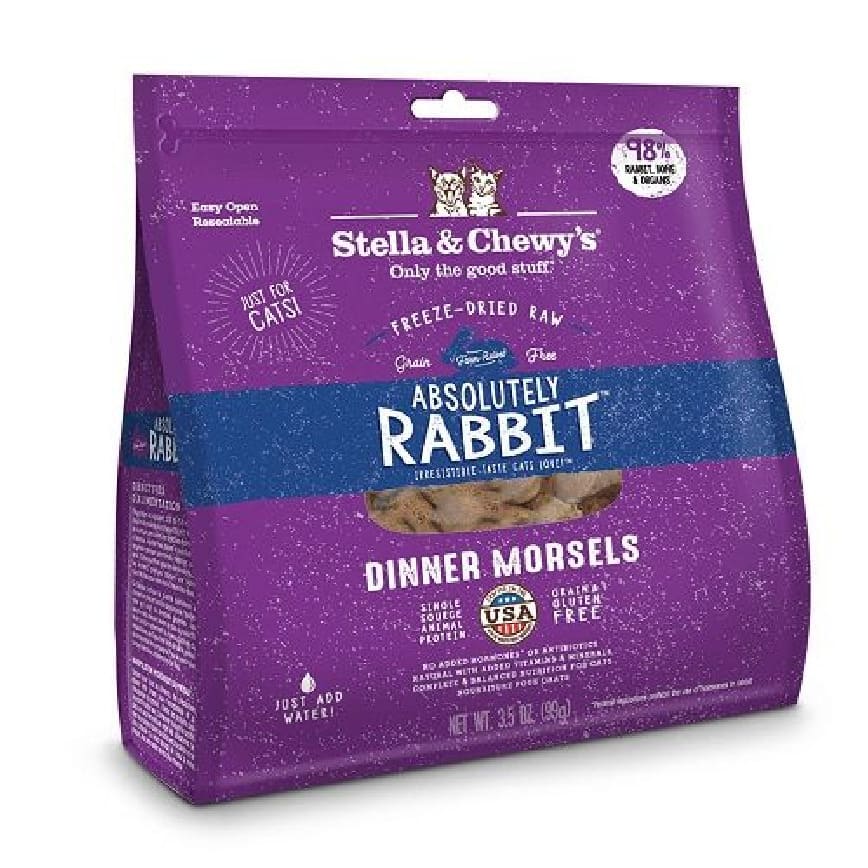 Stella & Chewy's 貓糧 Dinner Morsels 凍乾生肉主食糧 兔肉配方 18oz (SC112)
