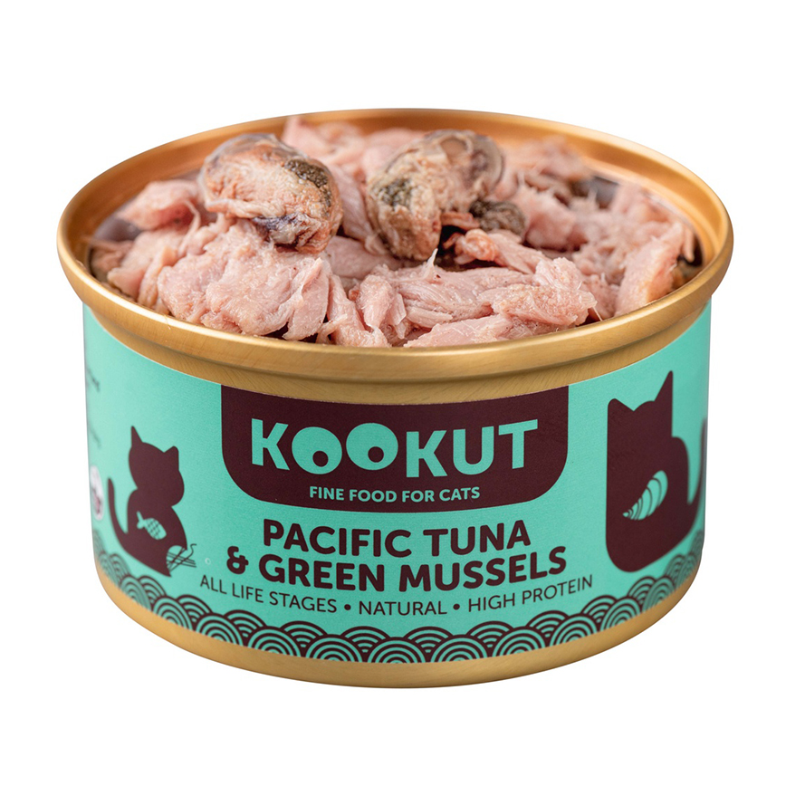 KOOKUT 貓罐頭 太平洋吞拿魚綠唇青口仔 70g (WCKUCW1010405) 圖 2