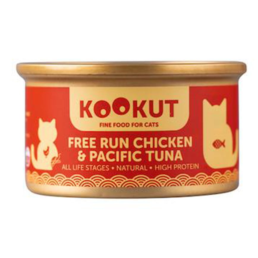 KOOKUT 貓罐頭 天然放養雞太平洋吞拿魚 70g (WCKUCW1008280)