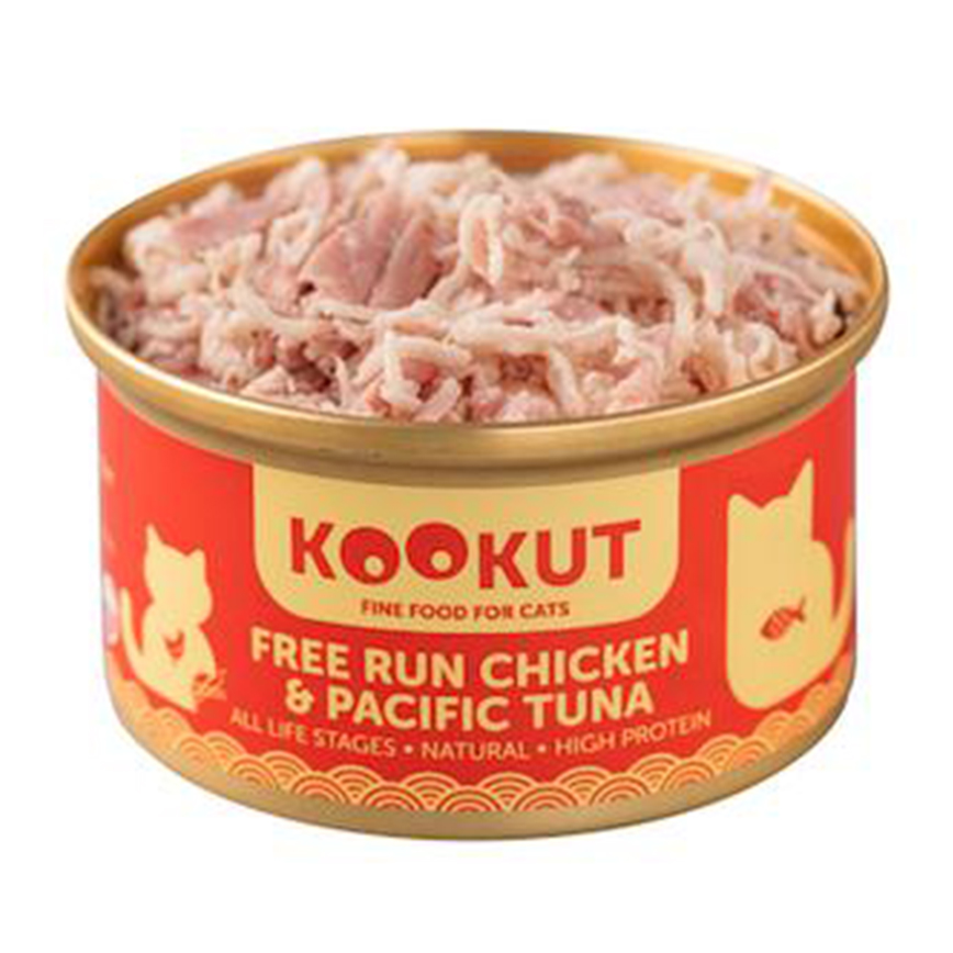 KOOKUT 貓罐頭 天然放養雞太平洋吞拿魚 70g (WCKUCW1008280) 圖 2