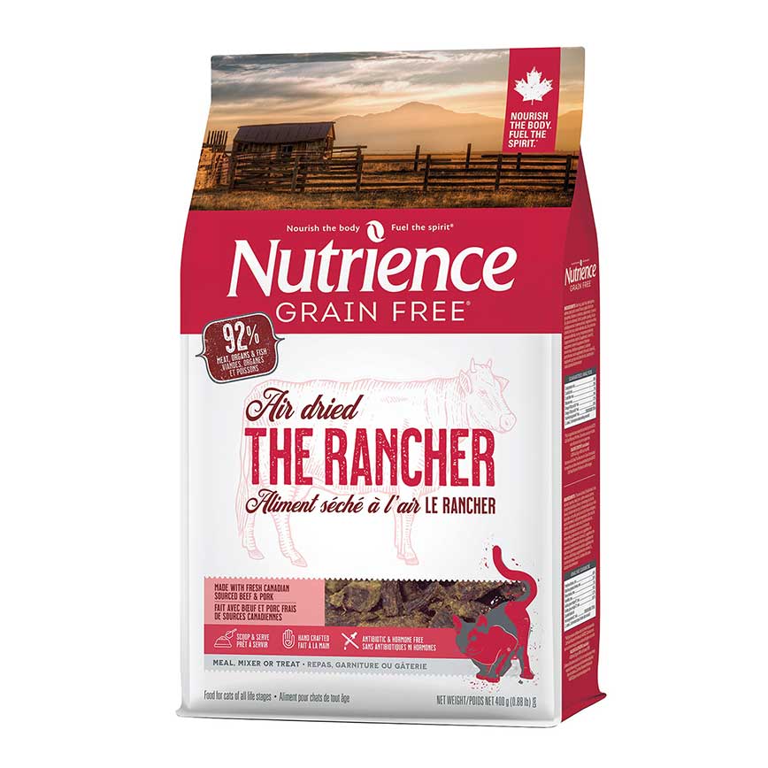 Nutrience 貓糧 無穀物風乾全貓糧 牧場風味 牛+三文魚及豬 400g (C2476)