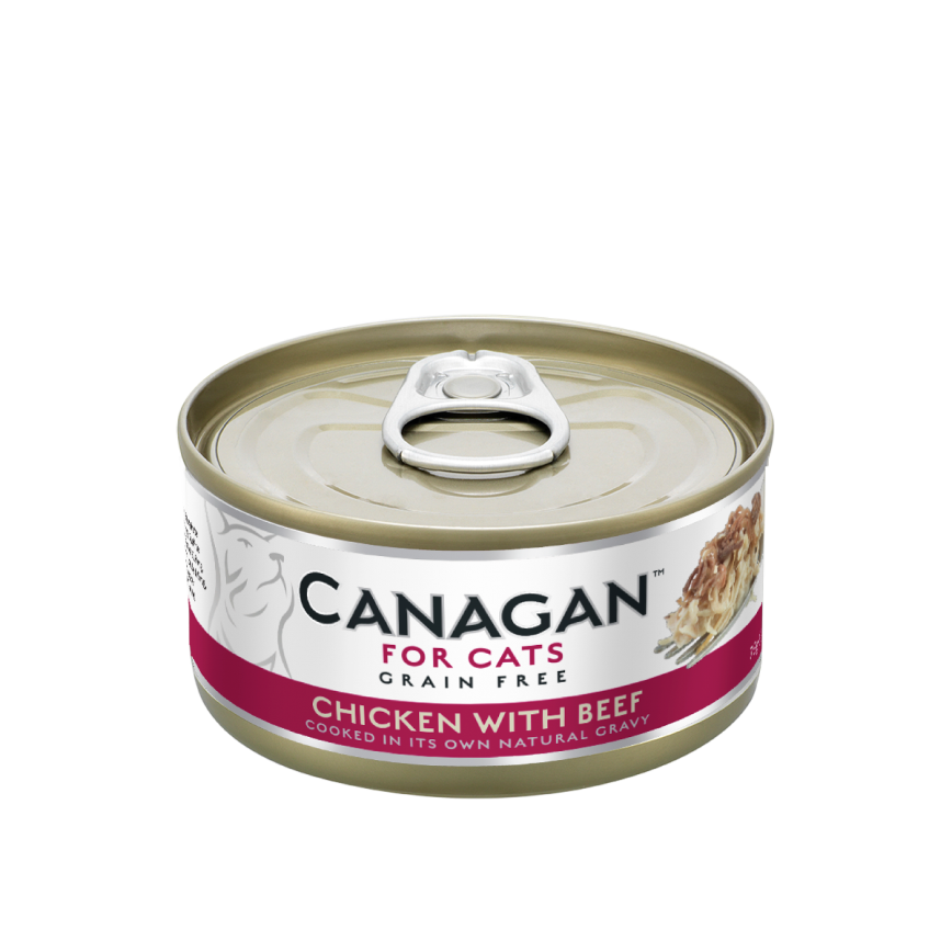 CANAGAN 貓罐頭 雞肉伴牛肉 75g