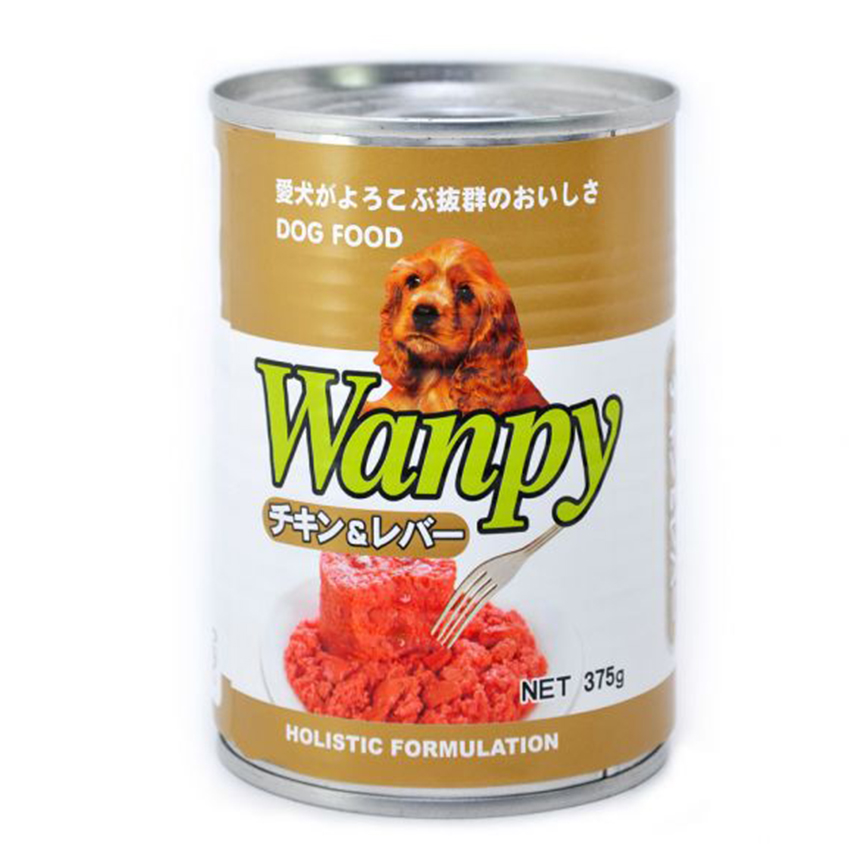 Wanpy 雞肉雞肝狗罐頭 375g