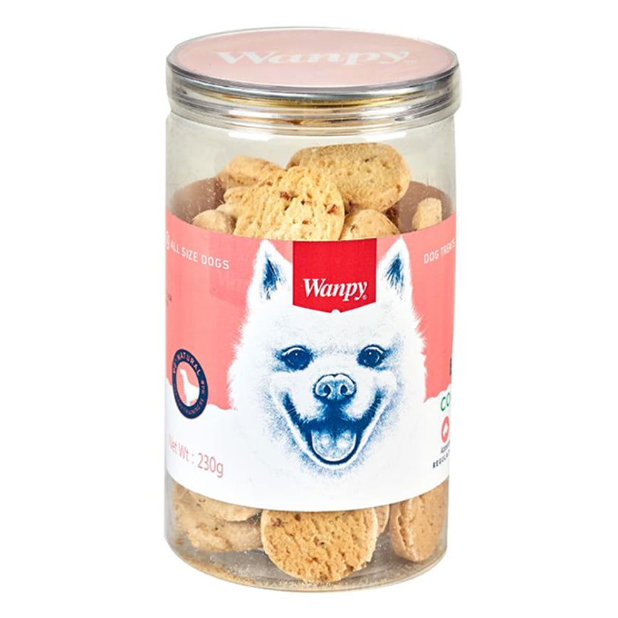 Wanpy 狗零食 曲奇餅乾 Cookie With Chicken+Apple 230g (YY860181)