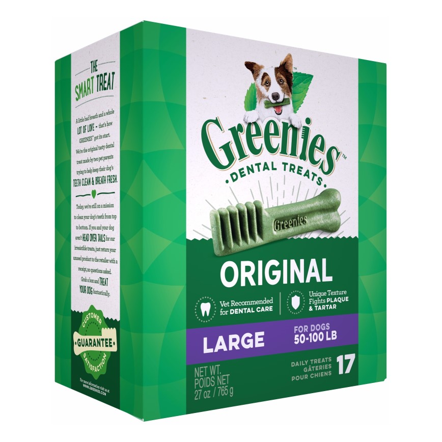 Greenies 狗零食 Original Large 潔齒骨 大型犬用 17支 27oz 或 15支 24oz (10228876/10258170/60018881) (GR501) (新舊包裝隨機發貨) 圖 2