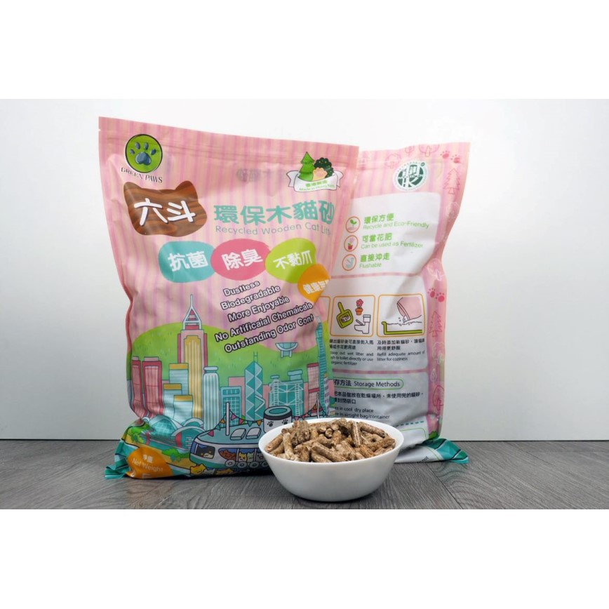 GREEN PAWS 六斗 環保木砂 4.5kg (WL-001) 圖 2