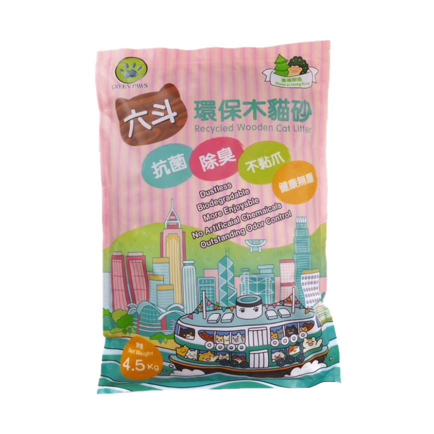 GREEN PAWS 六斗 環保木砂 4.5kg (WL-001) 圖 3