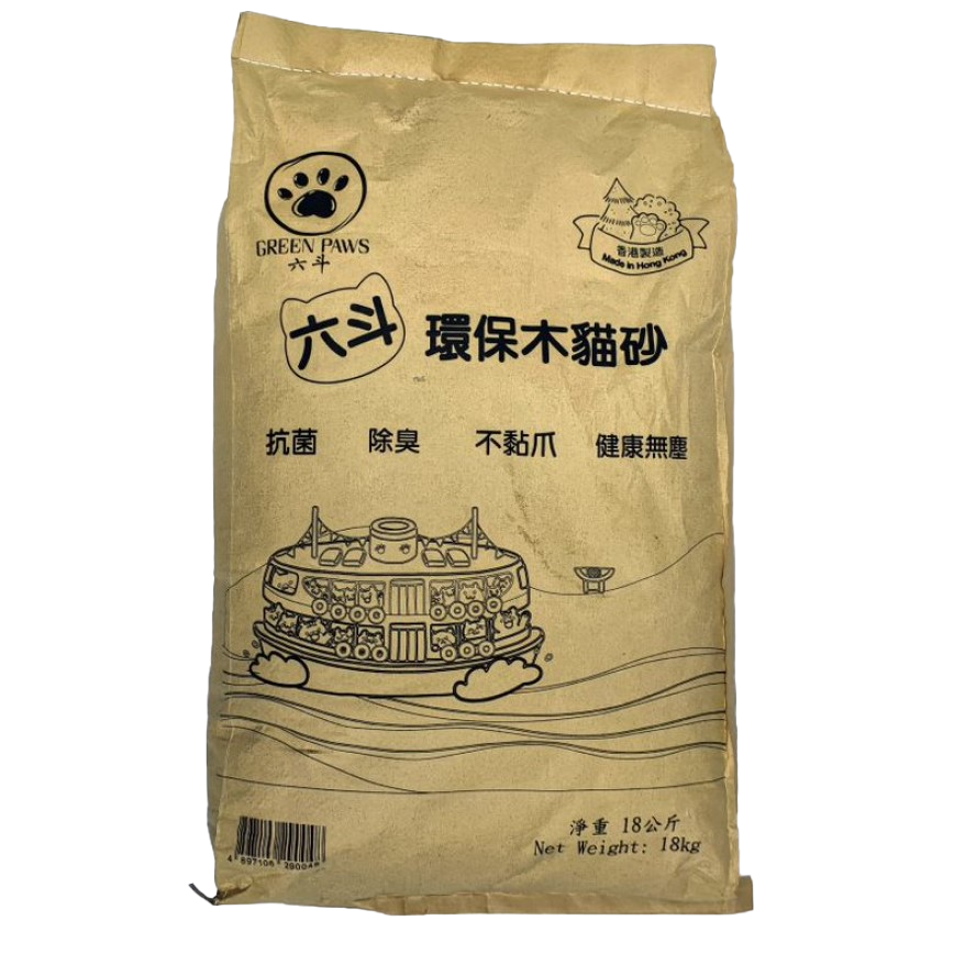 GREEN PAWS 六斗 環保木砂 18kg (WL-002) (6MM新配方) 圖 1