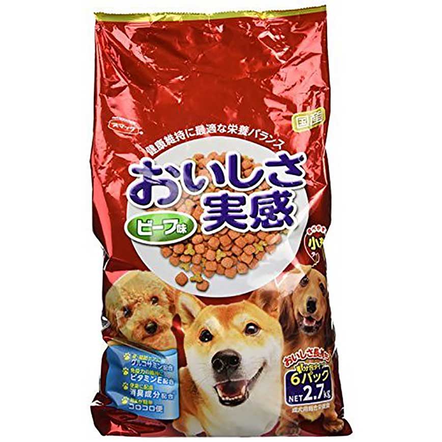 日本SMACK 狗糧 滋味維生素E除臭配方 全犬糧 牛肉味 2.7kg (紅) (停售) 圖 1