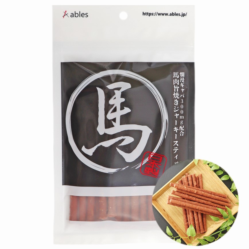 日本Aables 狗零食 日本製烤馬肉長棒 90g 圖 1