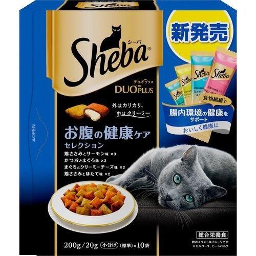 日本Sheba Duo Plus 夾心餡餅貓咪乾糧 保護腸道 4種口味MIX 200g (藍) (TBS)