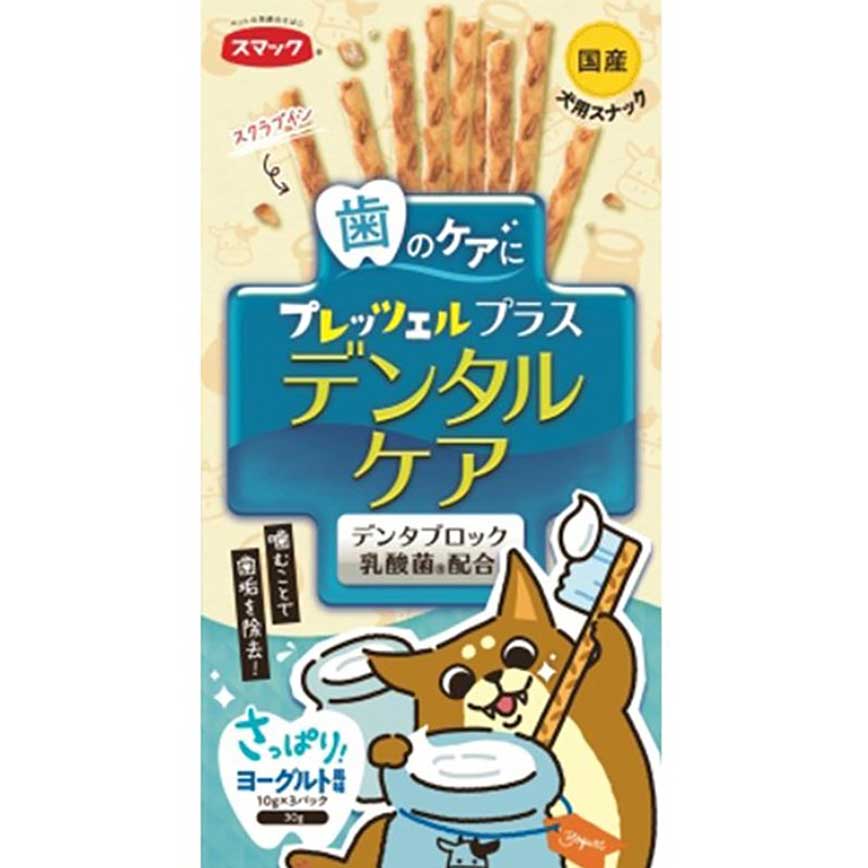 日本SMACK 狗小食 含乳酸菌 潔齒百力滋 乳酪味 30g (藍)