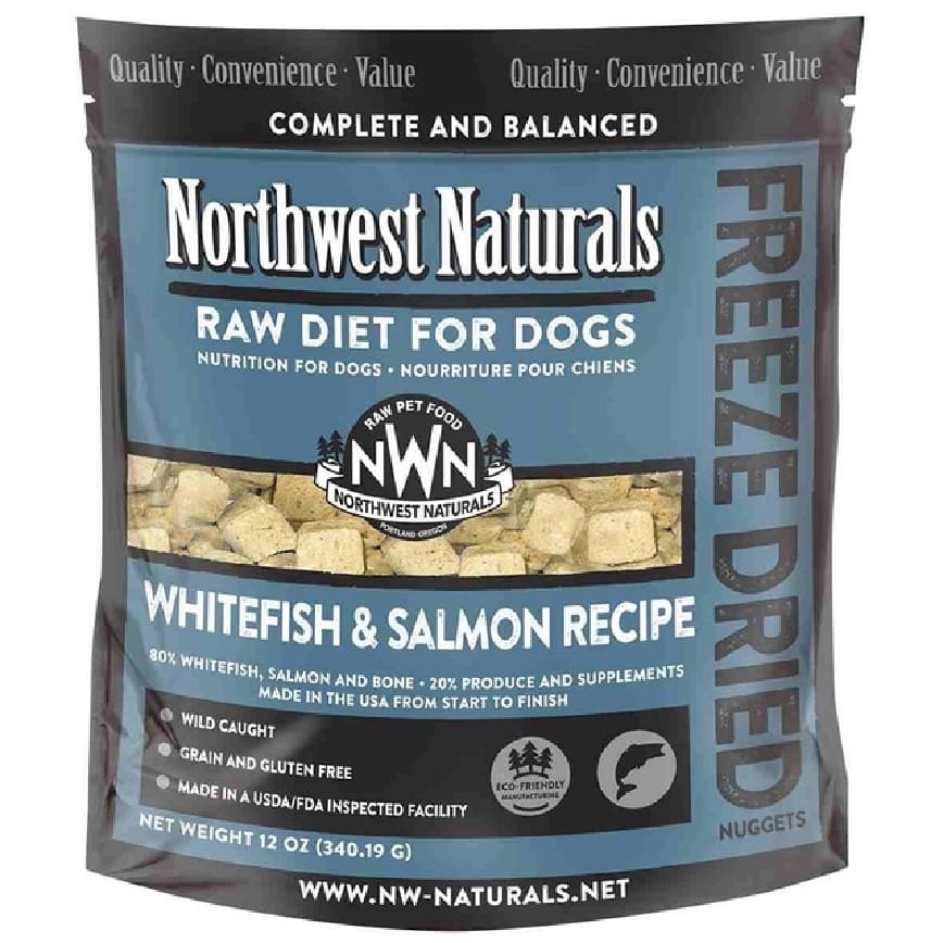 Northwest Naturals 無穀物凍乾脫水狗糧 白身魚+三文魚 12oz 340g (NWFDWF)