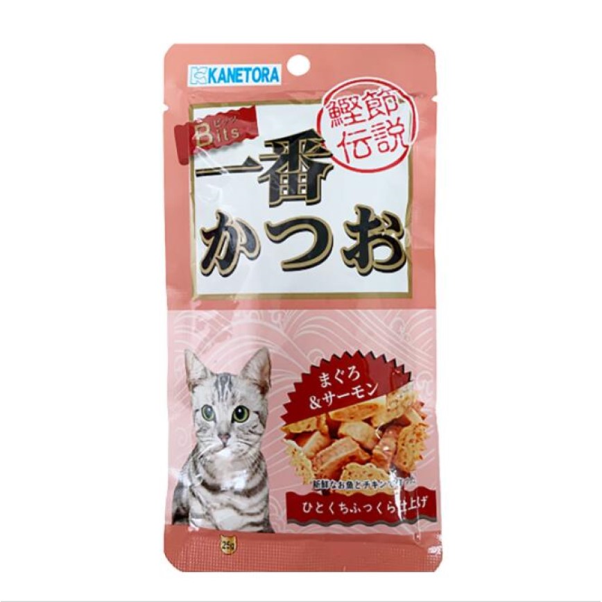 KANETORA一番 粒粒香貓零食 金槍魚+鰹魚 25g (粉紅色) (KAN0082) 圖 1