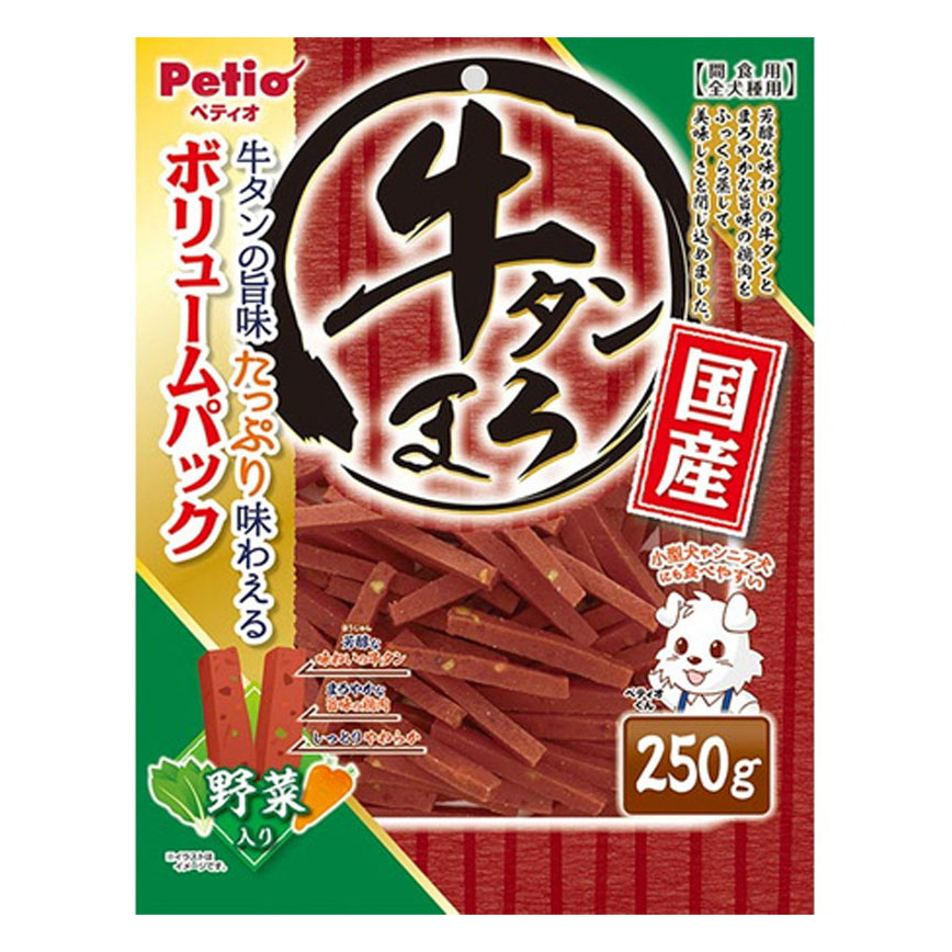 Petio 狗零食 日本產濃郁蒸牛舌頭 高纖蔬菜 250g (90502235) (賞味期限 2021.11.30) 圖 1