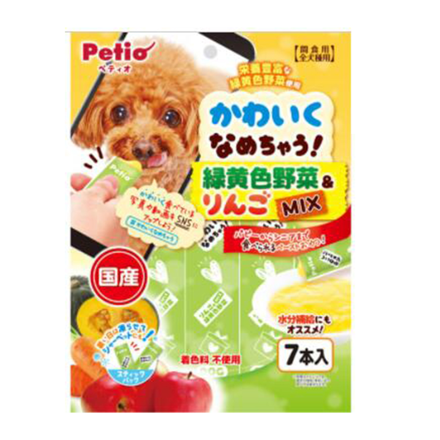 Petio 狗零食 日本產野菜蘋果醬 營養&水分補充 7支裝 (90502315) (賞味期限 2021.12) 圖 1