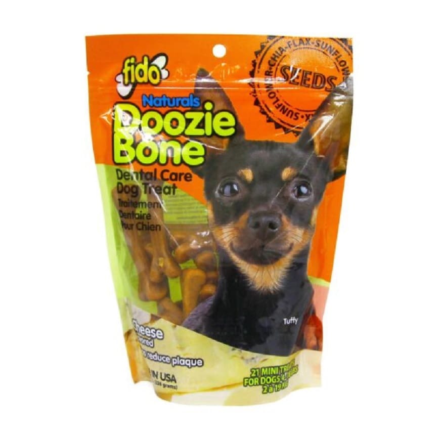 FIDO 亮麗潔齒骨 (芝士味) 迷你 21條入 Doozie Bone Cheese Mini/21's (FID1518)