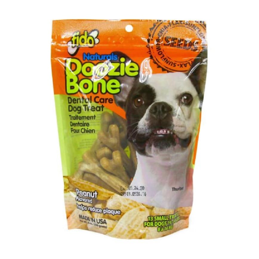 FIDO 亮麗潔齒骨 (花生味) 小 13條入 Doozie Bone Peanut Small/13's (FID1536) TBS