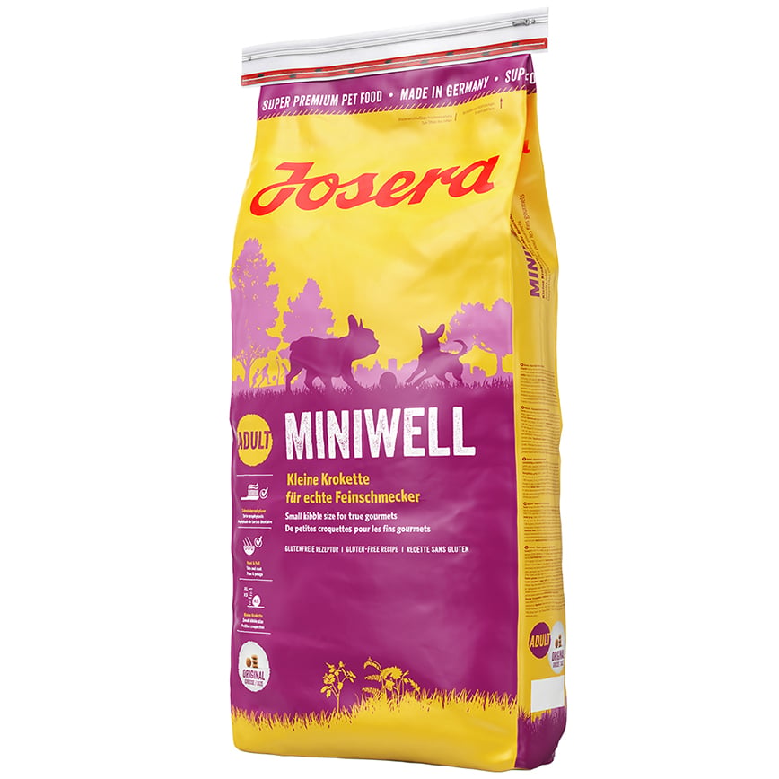 Josera 狗糧 成犬糧 細粒 Miniwell 雞肉+全穀玉米+甜菜纖維+酵母菌 10kg (JD2748) (新包裝)