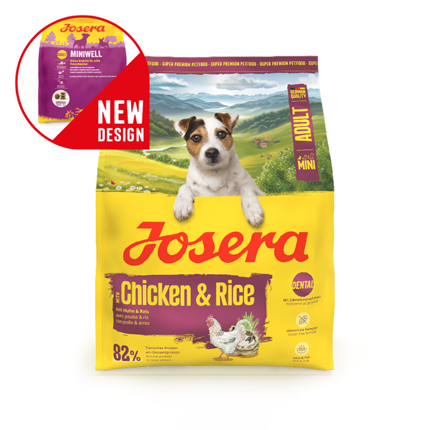 Josera 狗糧 成犬糧 細粒 Miniwell 雞肉+全穀玉米+甜菜纖維+酵母菌 10kg (JD2748) (新包裝) 圖 2