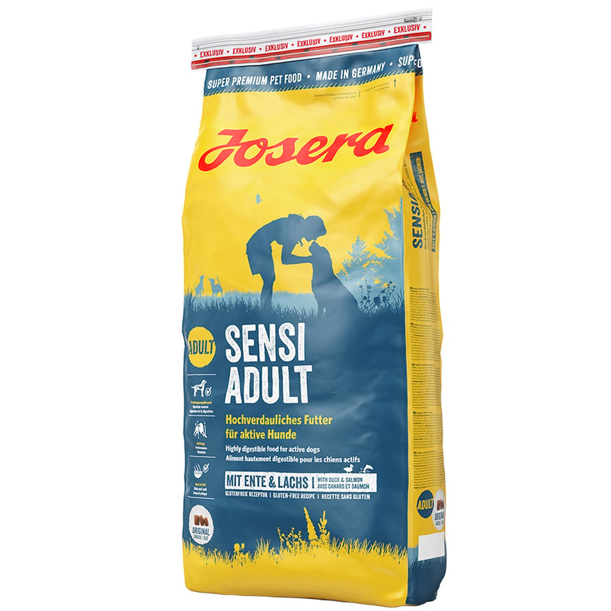Josera 狗糧 成犬糧 高能量腸胃敏感配方 Sensi Adult 雞肉+鴨肉+三文魚+紐西蘭青口 12.5kg (JD2702) (新包裝)