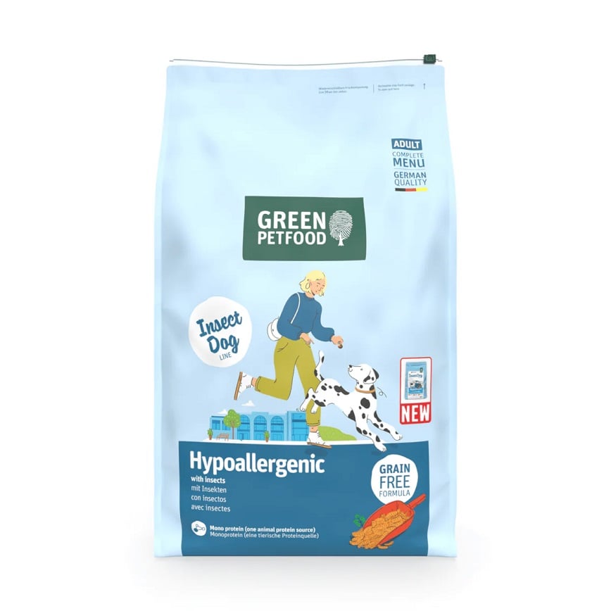 Green Petfood Insect Dog 狗糧 無穀物狗糧 蟲製防皮膚過敏配方 Hypoallergen 900gx5包 (GP7341)
