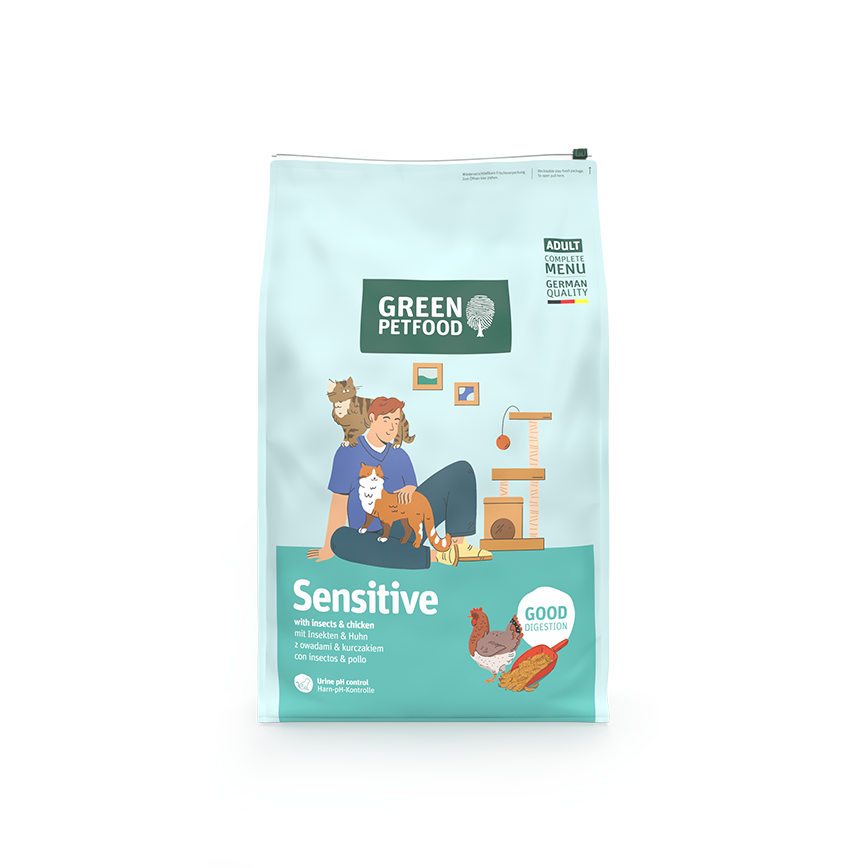 Green Petfood FairCat/Sensitive 貓糧 蟲製防過敏配方 7.5kg (GP7803) (新舊包裝隨機發貨)