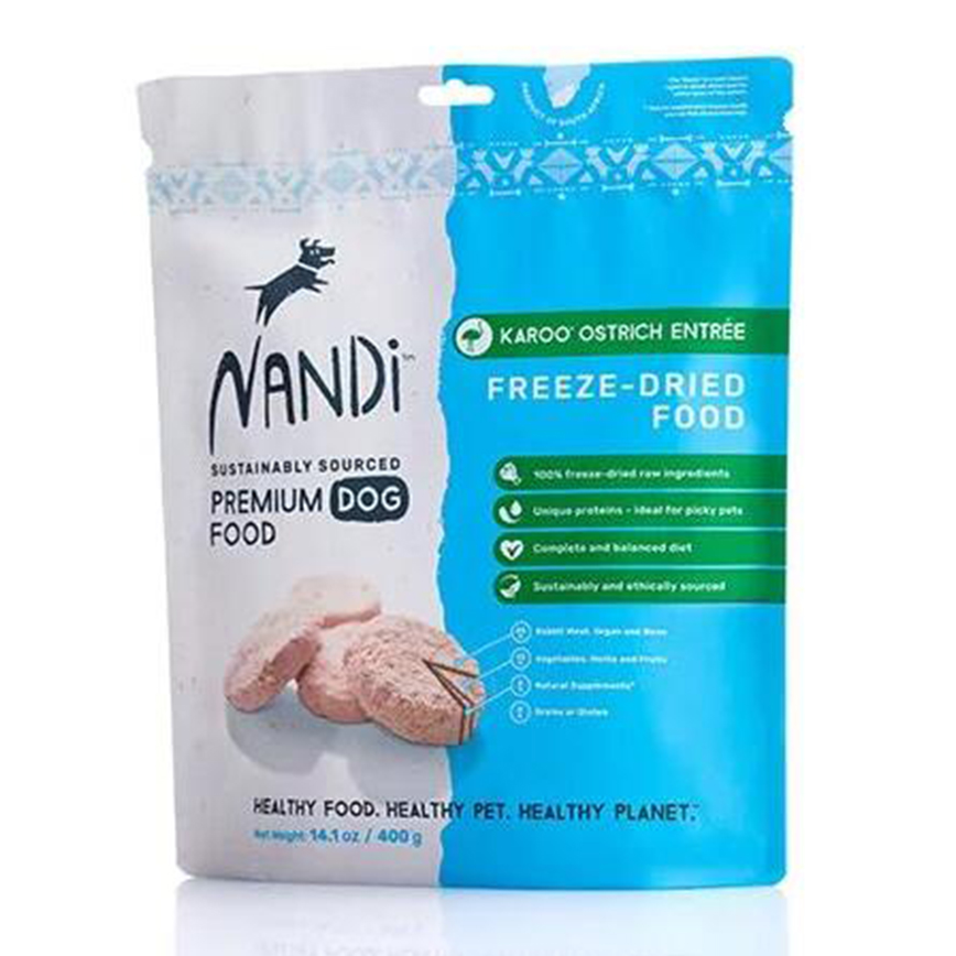 Nandi 狗糧 凍乾KAROO鴕鳥肉 Freeze Dried Karoo Ostrich 400g (NA080) 圖 1