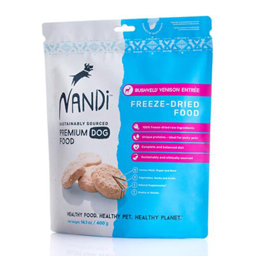 Nandi 狗糧 凍乾森林鹿肉 Freeze Dried Bushveld Venison 400g (NA081)