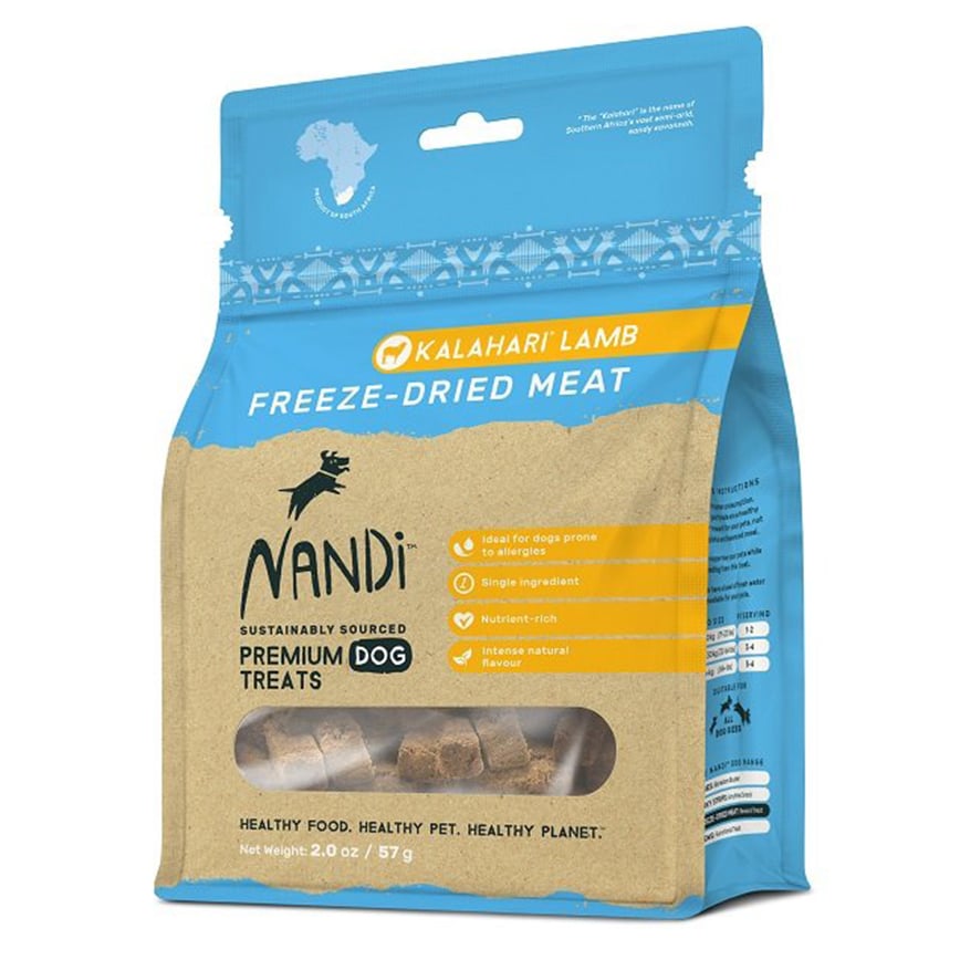 Nandi 狗小食 凍乾羊肉 Freeze Dried Kalahari Lamb 57g (NA023)