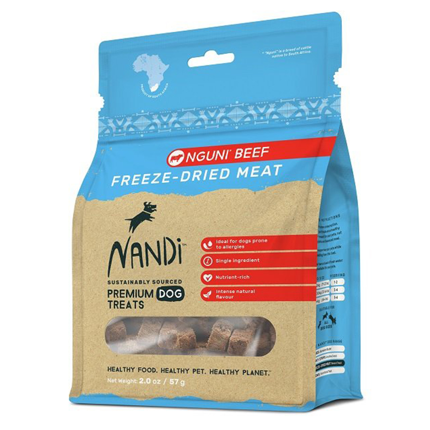 Nandi 狗小食 凍乾牛肉 Freeze Dried Nguni Beef 57g (NA026)