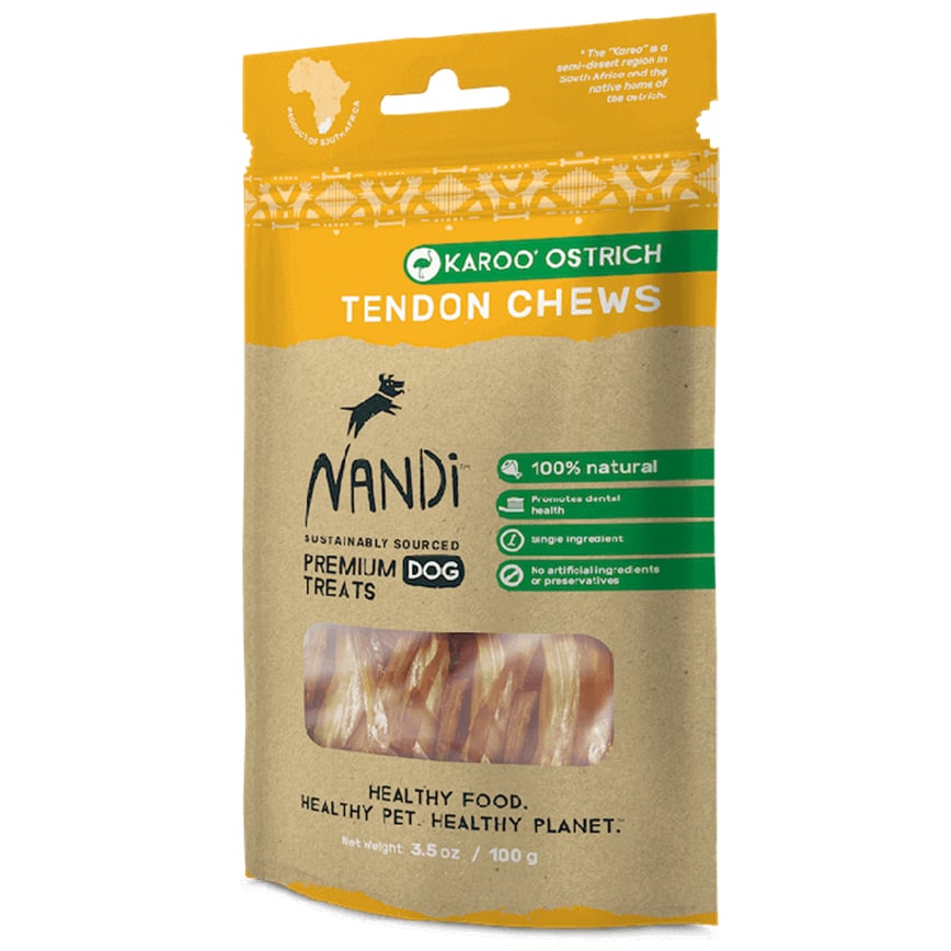 Nandi 煙燻 KAROO鴕鳥筋 Chews Karoo Ostrich Tendon 100g (NA042)