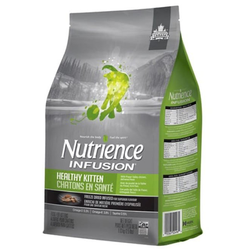 Nutrience Infusion 貓糧 凍乾外層 鮮雞肉 幼貓配方 2.27kg×2 (停售)