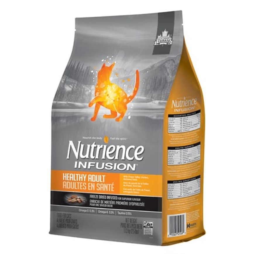 Nutrience Infusion 貓糧 凍乾外層 鮮雞肉 成貓配方 2.27kg×2 (停售)