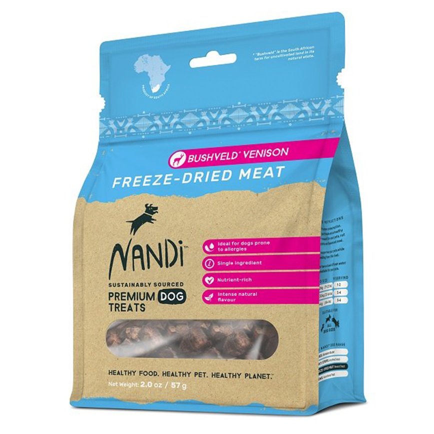 Nandi 狗小食 凍乾鹿肉 Freeze Dried Bushveld Venison 57g (NA027N) (贈品) 圖 1