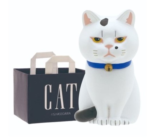 日本直送 貓公仔擺設 放在紙袋內的貓2 配CAT紙袋 一個入 - 清貨優惠