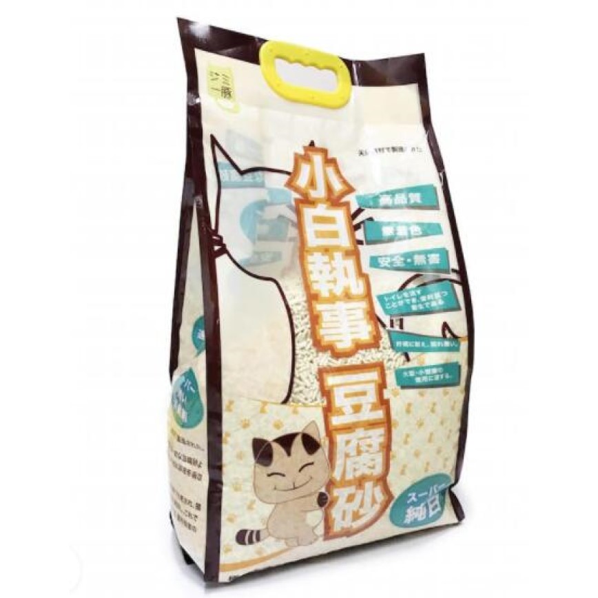 小白執事 豆腐貓砂 家庭裝 純白原味 18L (J-OSWL)
