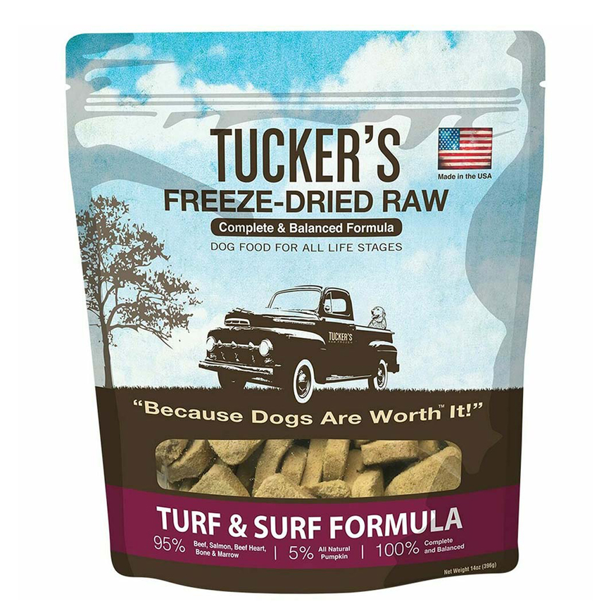 TUCKER'S 凍乾犬糧 牛肉+三文魚配方 TURF & SURF 14oz