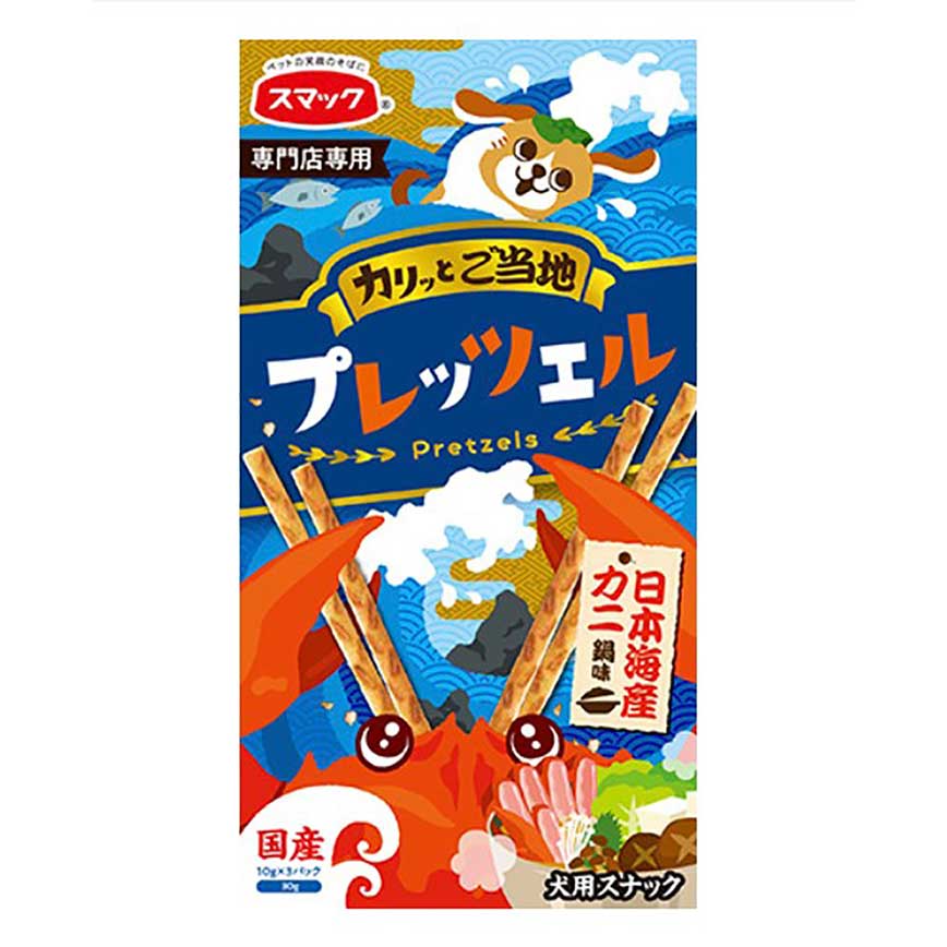 日本SMACK 狗狗百力滋 日本海產蟹肉火鍋味 30g