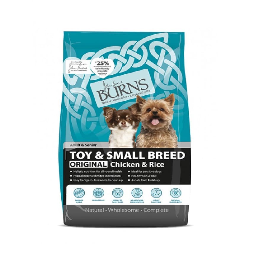 Burns 小型成犬及老犬雞肉糙米配方 Toy & Small Breed Chicken & Rice 2kg (賞味期限 2021.12.01) 圖 1