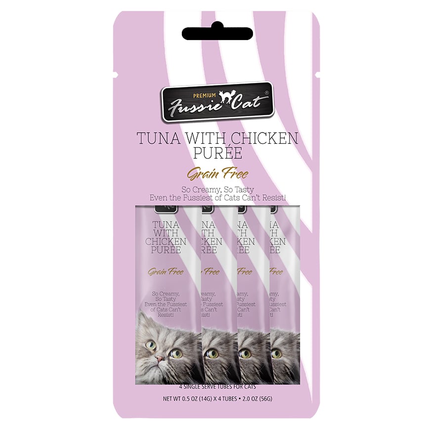 Fussie Cat 貓零食 天然肉醬小食 吞拿⿂+嫰滑雞⾁醬 2oz (FUP-TC) 圖 1
