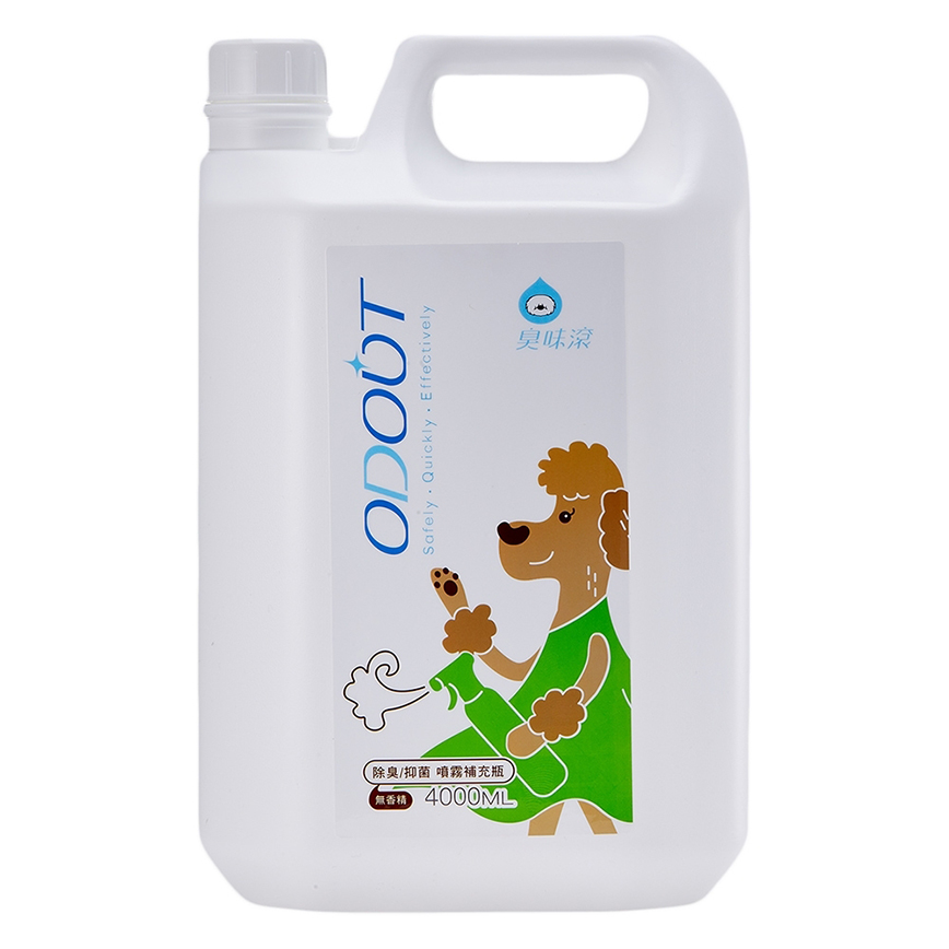 ODOUT臭味滾 除臭抑菌噴霧補充瓶 狗用 4L (91602378) 圖 1