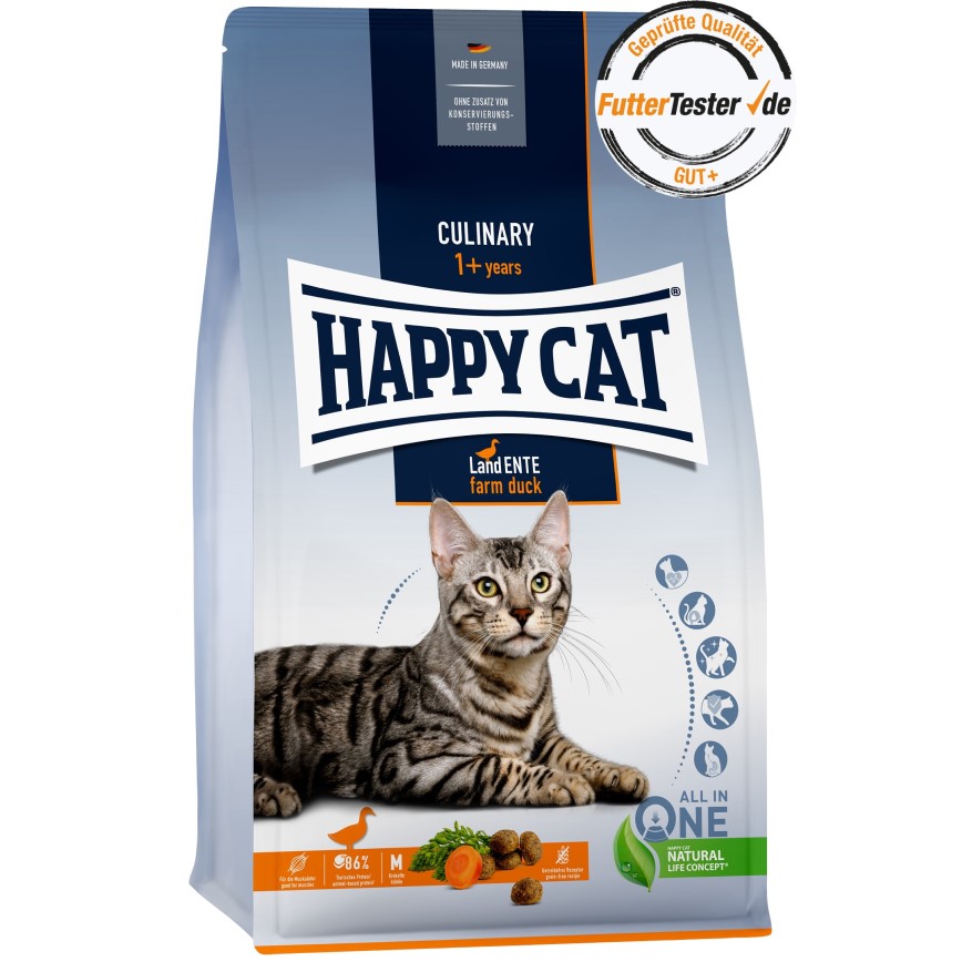 Happy Cat Culinary系列 成貓糧 鴨肉配方 3.9kg 或 (3包1.3kg夾袋) (70567/70566) (TBS)